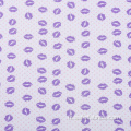 Tissu tricoté à pois en polyester et spandex pour les lèvres